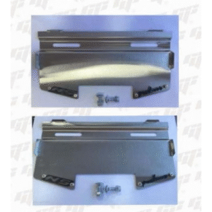 Portaplaca Inox 3D con tornillería. Para perforar o no perforar la placa. Modelos: NKD, Suzuki, Yamaha, Honda, NS y más.