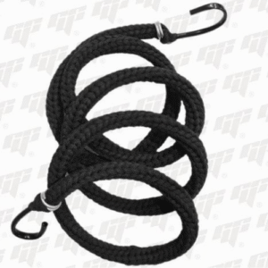 pulpo trenzado negro para moto con ganchos