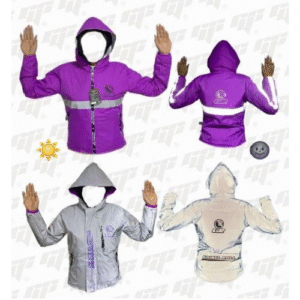 chaqueta doble faz semi impermeable para moto