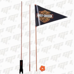 banderín de seguridad naranja para moto